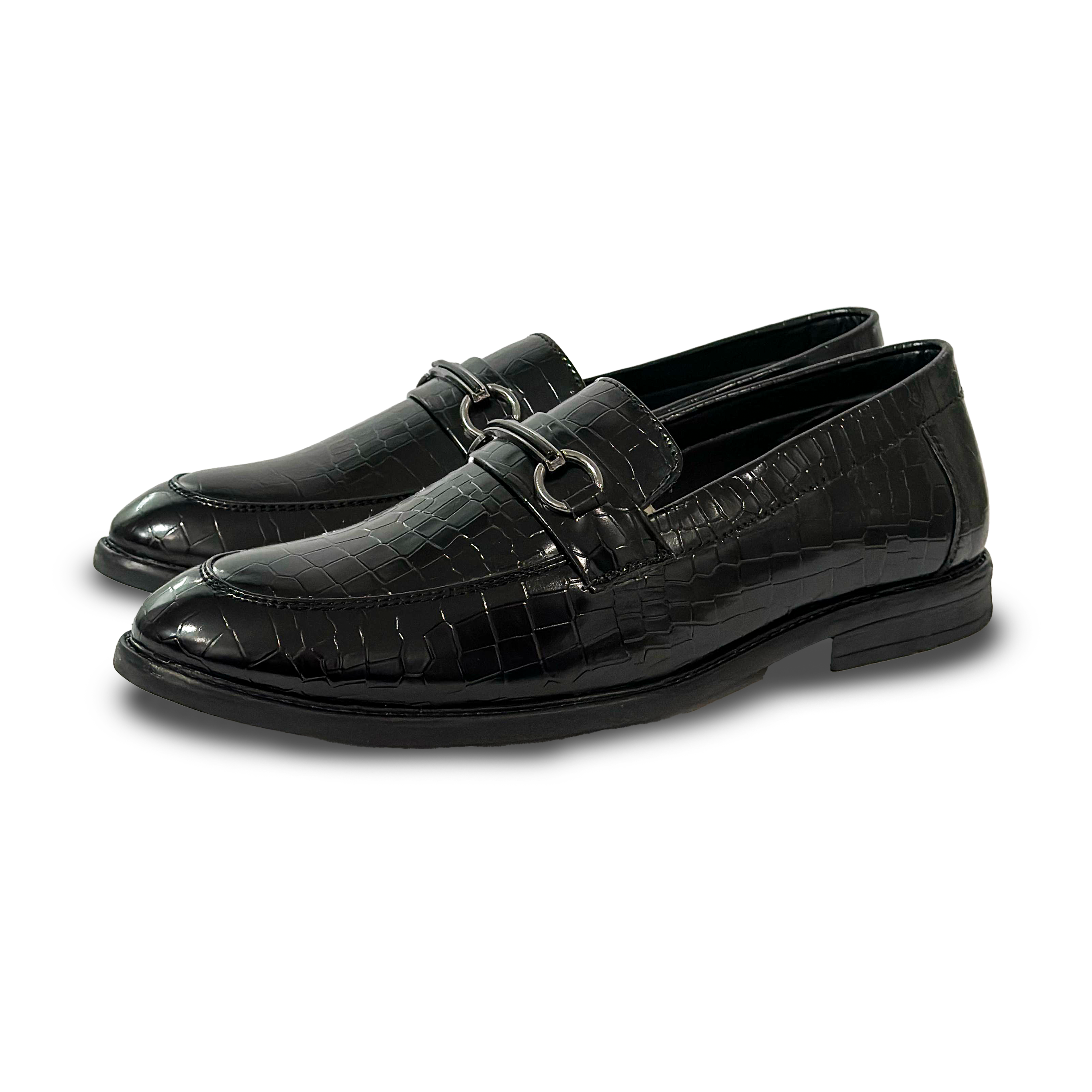 Luxury in Every Step – Italian Croc-Textured Loafers