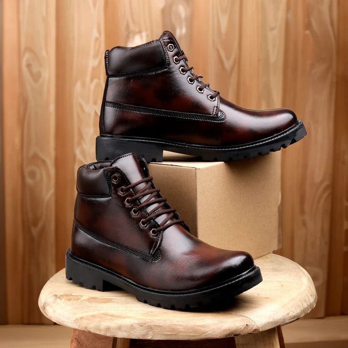 Sudbury RuggedStep – Men’s Ankle Lace-Up Boots | Durable All-Season Footwear