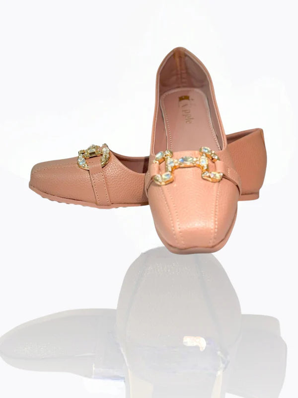 Luxe Crystal Buckle Ballet Flats – Multiple Elegant Colors