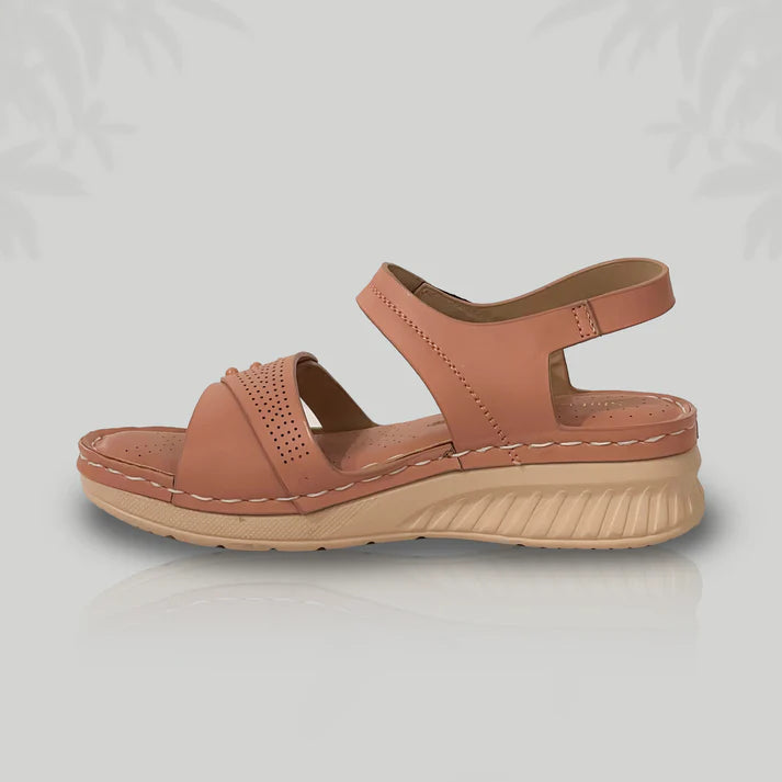 Blush Pink Wedge Sandals for Women | Comfortable Everyday Footwear