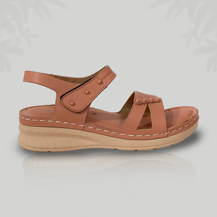 Blush Pink Wedge Sandals for Women | Comfortable Everyday Footwear