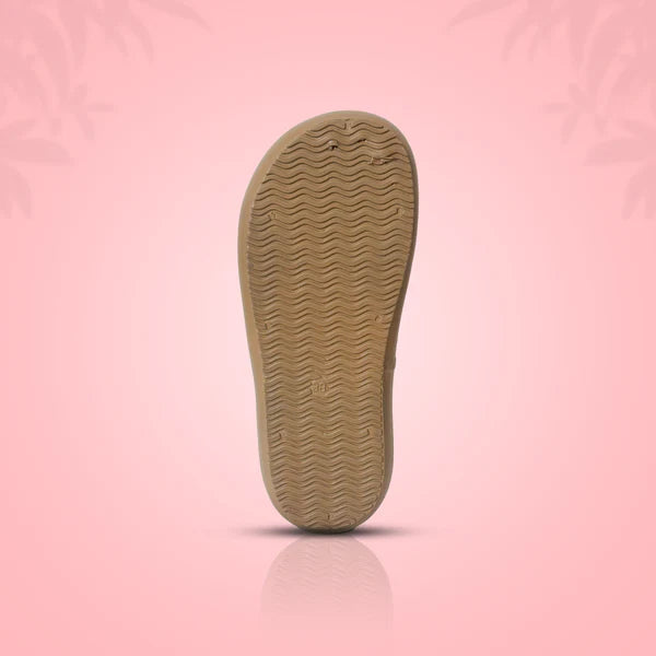 Tan Knot Bow Comfort Sandals – Sweetheart Style with All-Day Ease