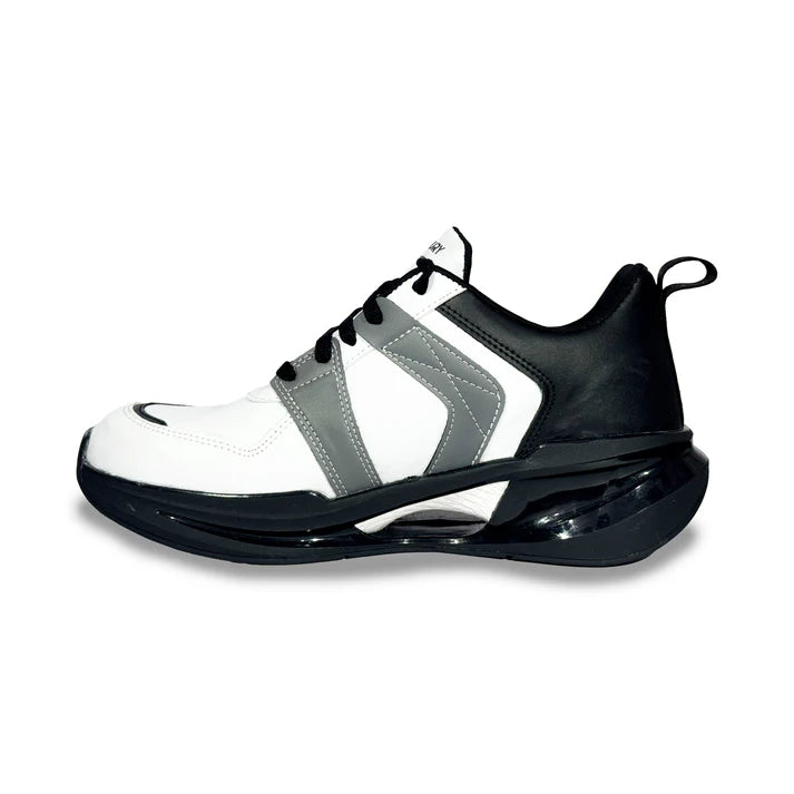 Sudbury FlexRush | White-Grey Men’s Sneakers for Running & Streetwear