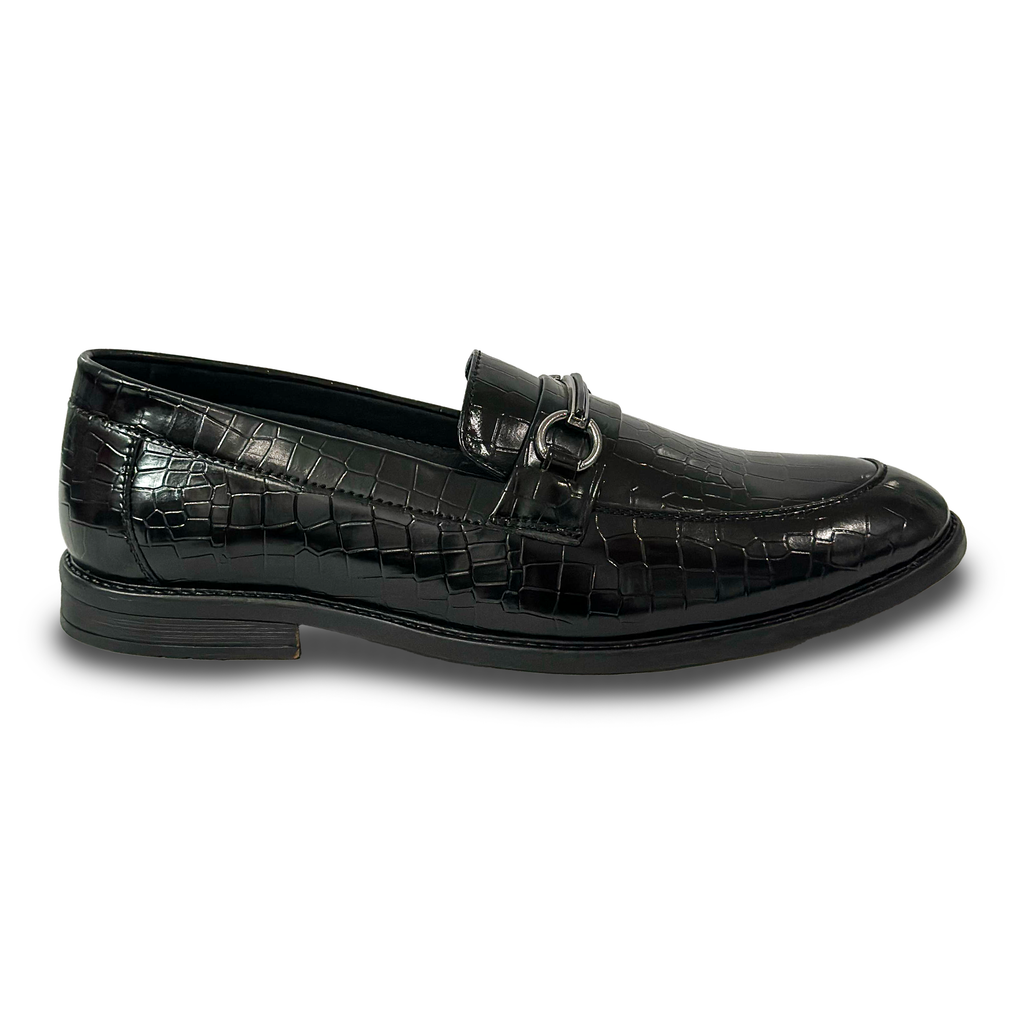 Luxury in Every Step – Italian Croc-Textured Loafers