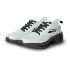 Sudbury AeroStep – White & Black Running Sneakers