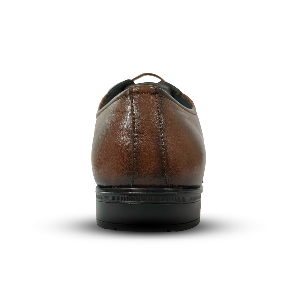 Men’s Cognac Leather Oxford Dress Shoes – Formal Lace-Up by Sudbury