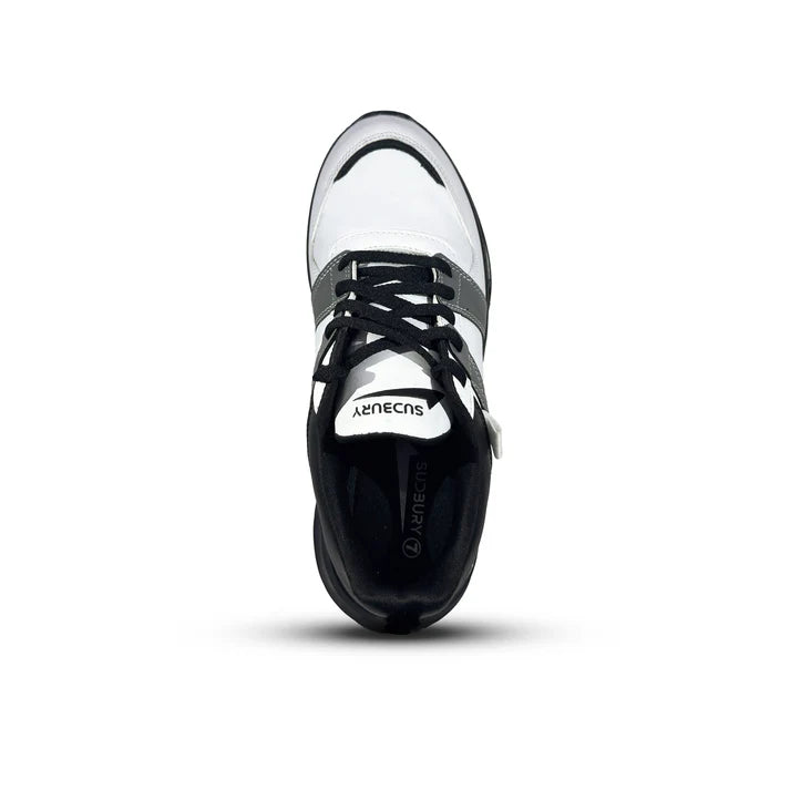 Sudbury FlexRush | White-Grey Men’s Sneakers for Running & Streetwear