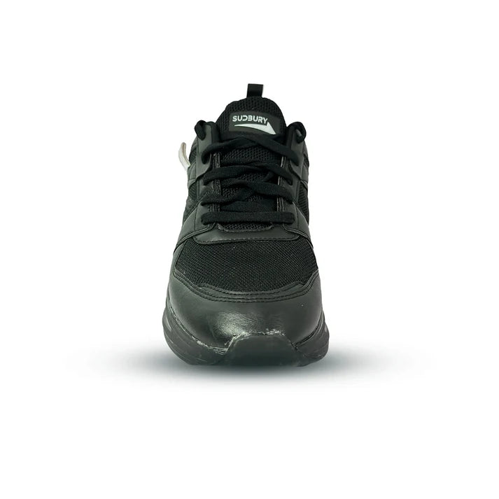 PowerStride Max | All-Black Athletic Sneakers for Men – Cushioned, Stylish & Durable