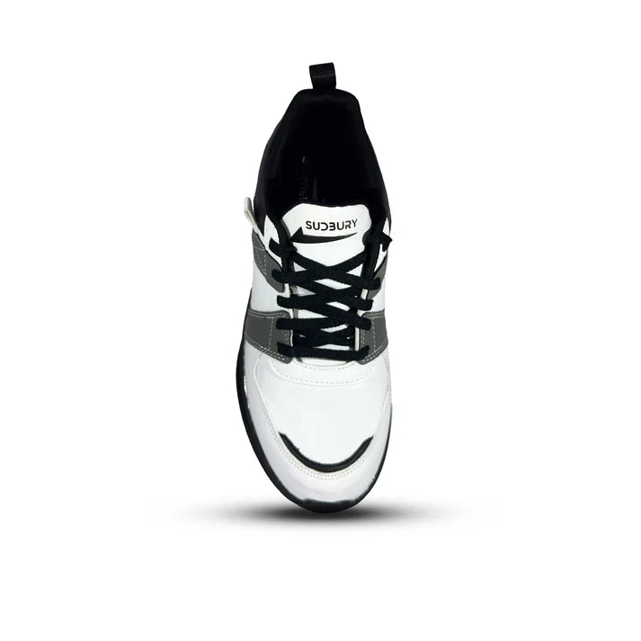Sudbury FlexRush | White-Grey Men’s Sneakers for Running & Streetwear