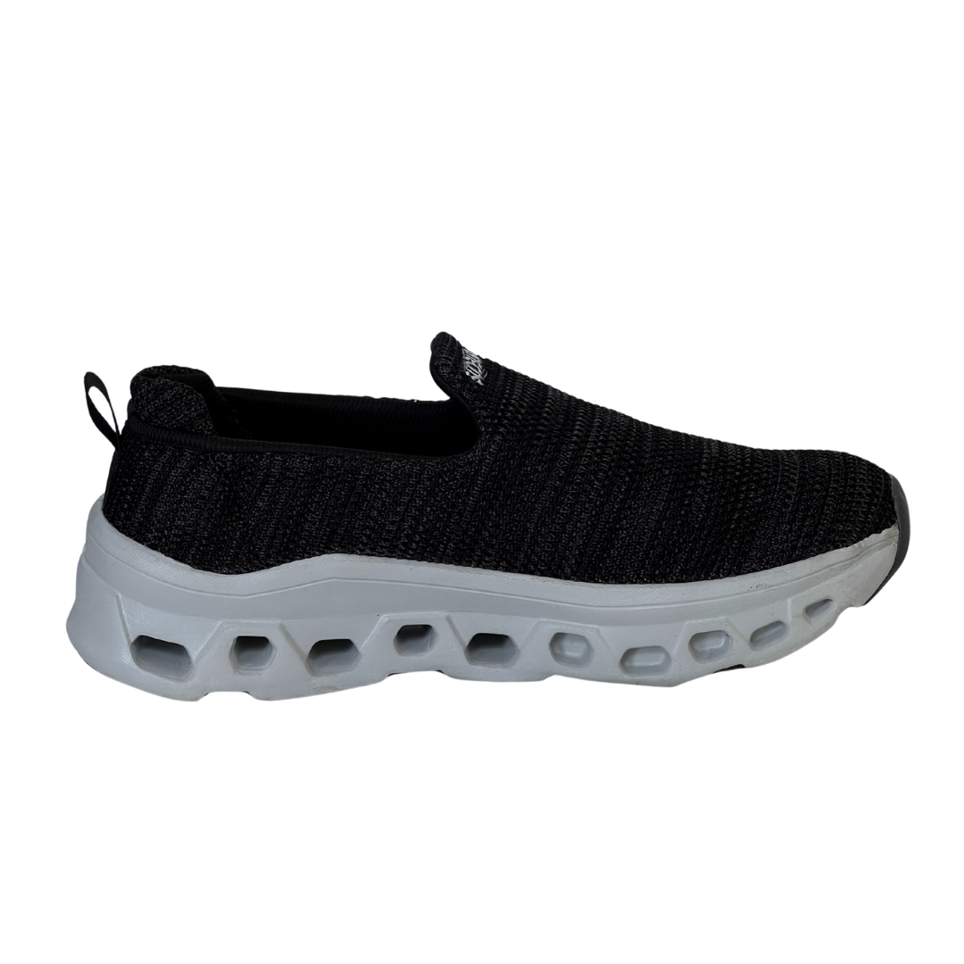 Sudbury Fusion Rider — Men's Black Slip-On Sneakers