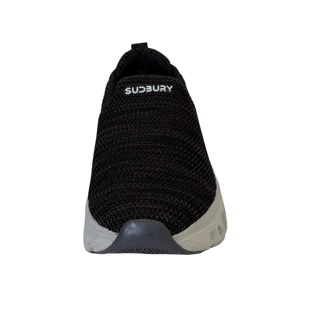 Sudbury Fusion Rider — Men's Black Slip-On Sneakers