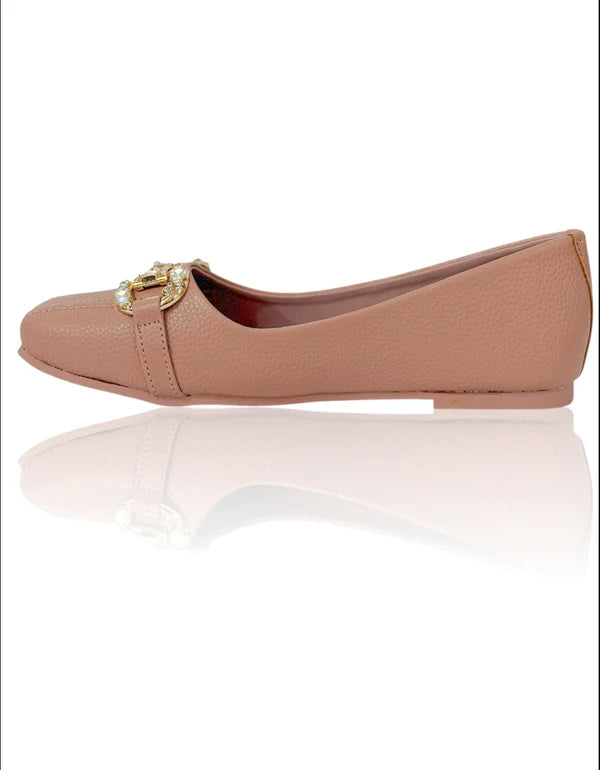 Luxe Crystal Buckle Ballet Flats – Multiple Elegant Colors