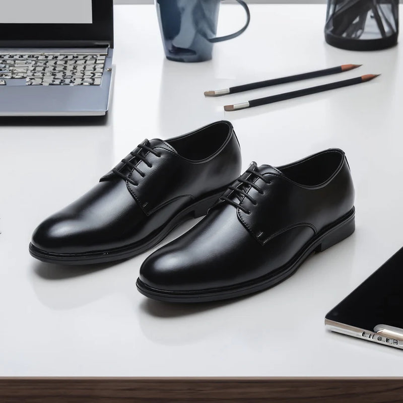 Classic Black Oxford Shoes for Men – Elegant, Durable & Office-Ready
