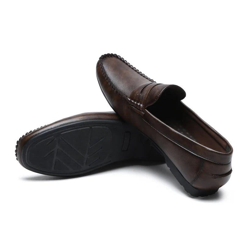 Sudbury ComfortLoaf – Men’s Brown Slip-On Loafers | Premium Comfort