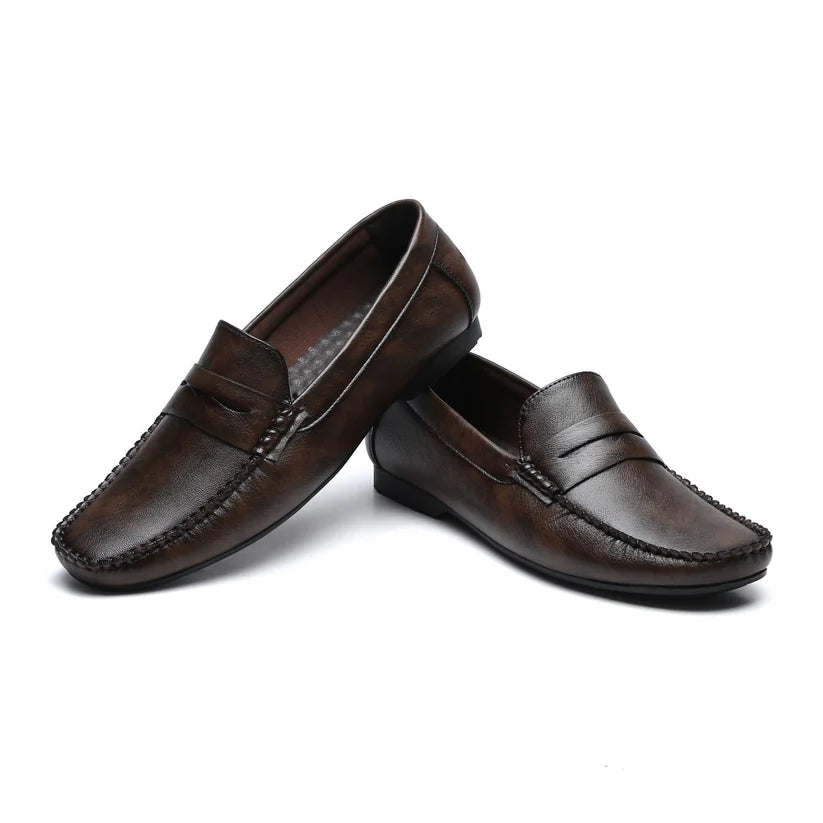 Sudbury ComfortLoaf – Men’s Brown Slip-On Loafers | Premium Comfort
