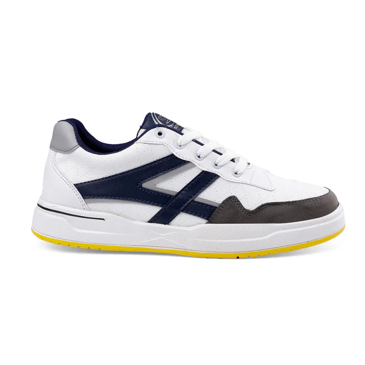 Sudbury StreetPulse – White & Navy Stylish Sneakers for Men | Lightweight & Trendy
