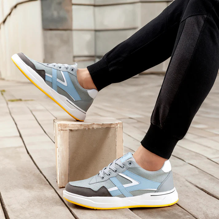 Sudbury StreetPulse – White & Navy Stylish Sneakers for Men | Lightweight & Trendy