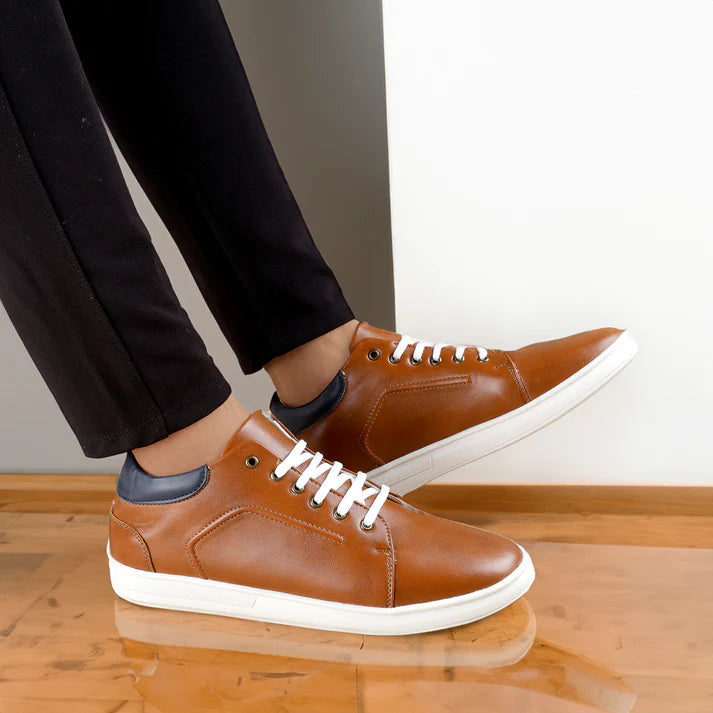 Sudbury LuxeStride – Premium Lace-Up Sneakers for Men | Stylish & Cushioned