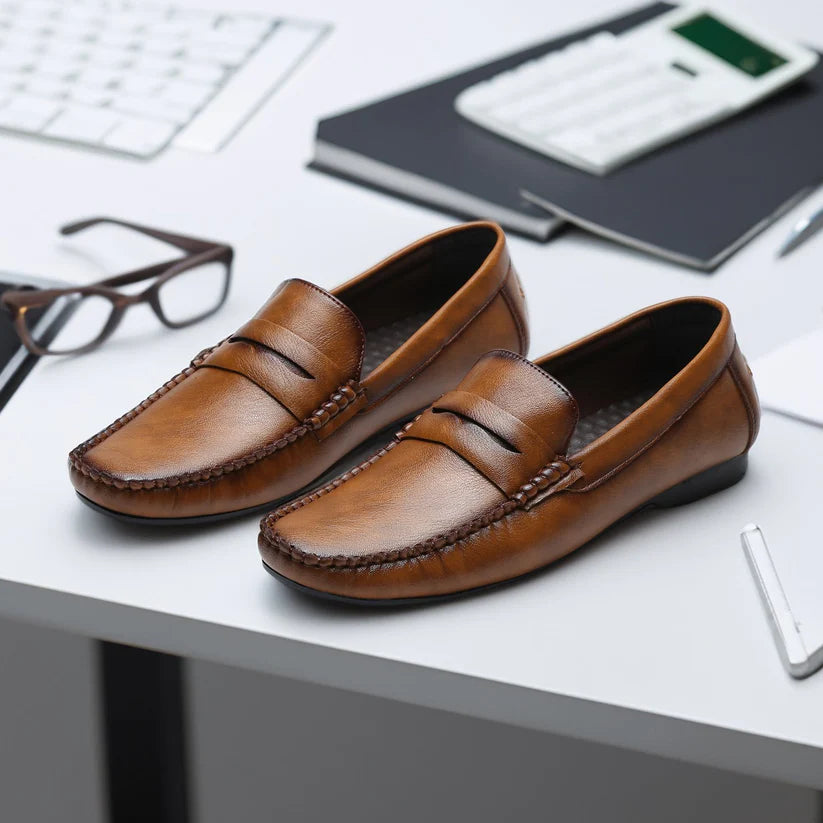 Sudbury ComfortLoaf – Men’s Brown Slip-On Loafers | Premium Comfort