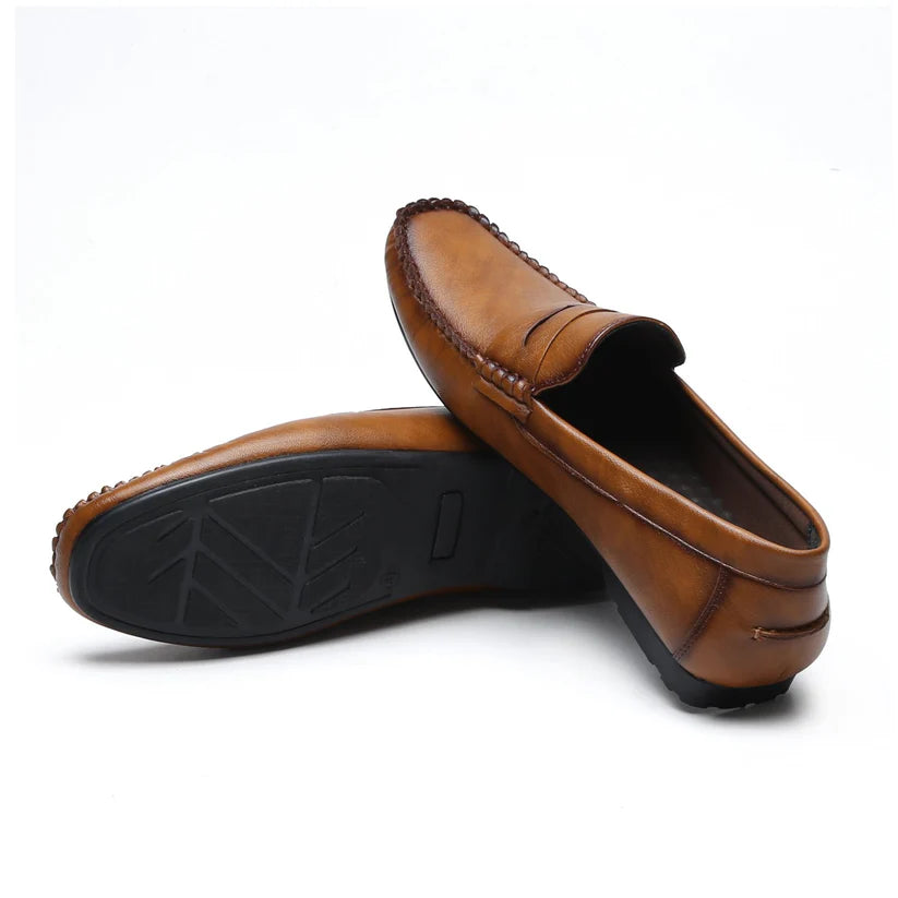 Sudbury ComfortLoaf – Men’s Brown Slip-On Loafers | Premium Comfort